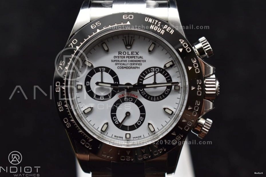 And 904L SS 4130 Daytona 116500 Clean Case White Bracelet Dial V3 0524